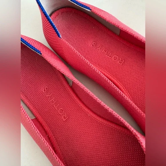 Rothy's Vibrant Pink round toe Flats 10.5 - Picture 2 of 9